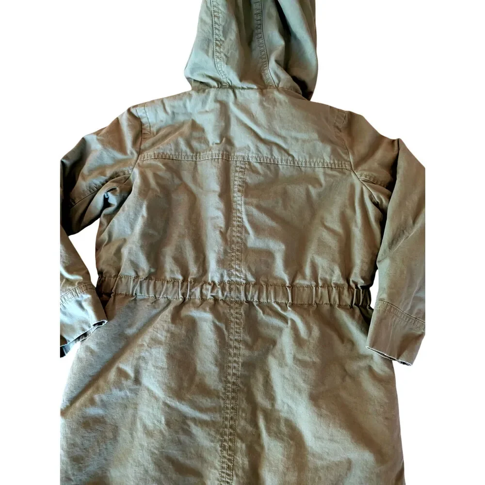 GAP kids olive green hooded jacket. S sz 6/7, 120 cm